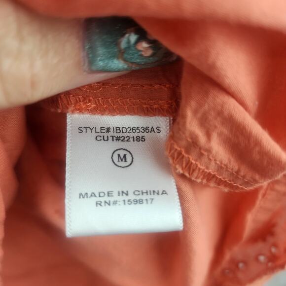 Altar'd State Dress Womens M Babydoll Eyelet Prairiecore Cottagecore - Picture 6 of 9